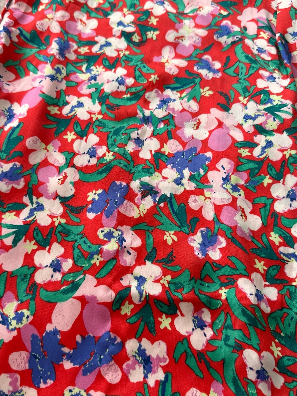 Kelly Renee Satin Floral Print Faux Wrap Midi Skirt – Size M - Picture 12 of 12